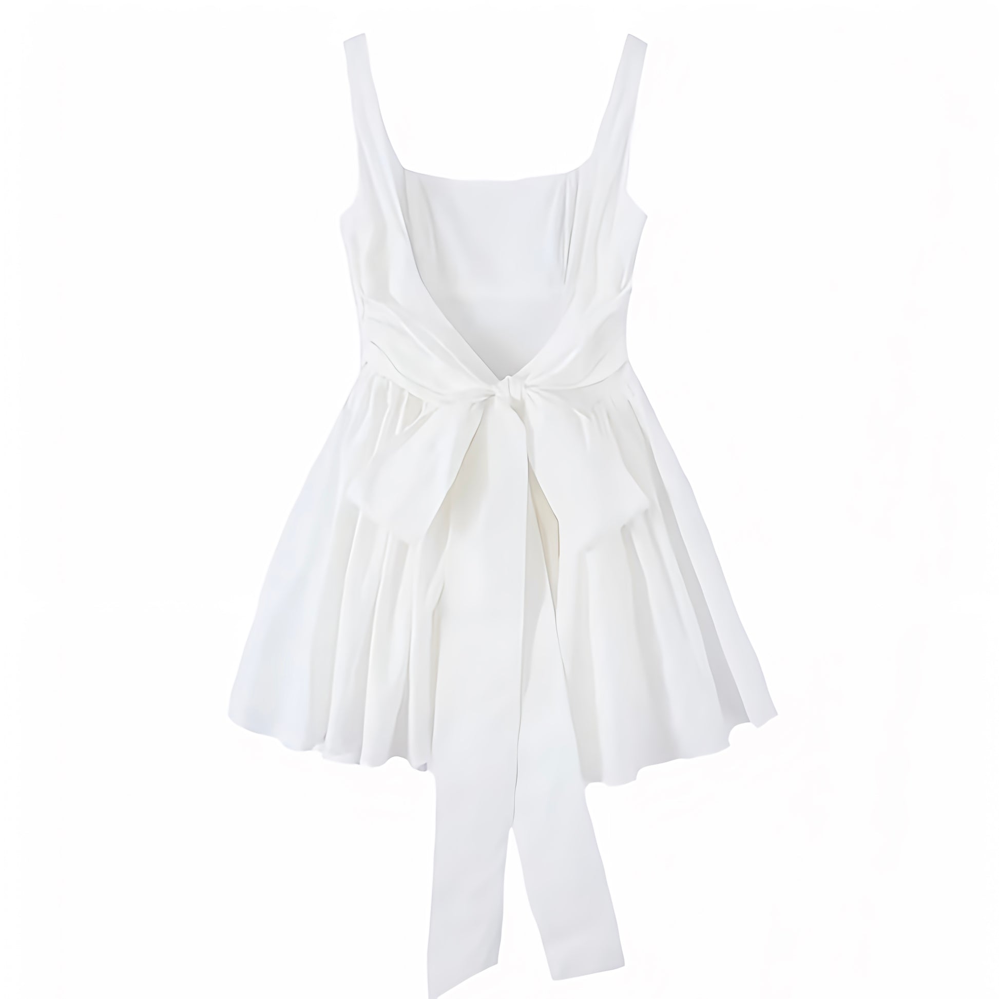 Women's White Bow Corset Bustier Backless Drop Waist Mini Dress | 2024 Dazey Hill Women's White Bow Corset Bustier Backless Drop Waist Mini Dress | 2024 Dazey Hill