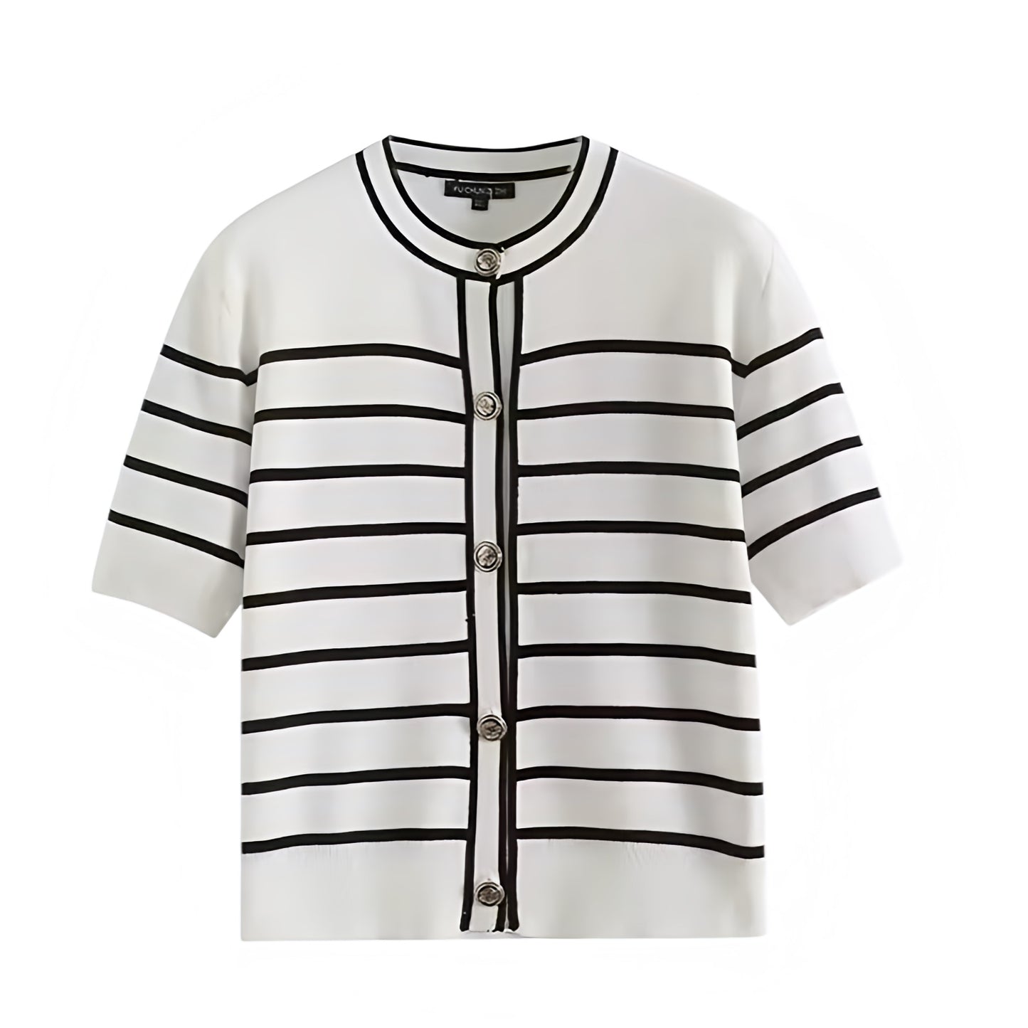 white-and-black-striped-pinstripe-seersucker-knit-cotton-soft-woolen-cashmere-knitted-gold-silver-button-down-round-neckline-o-neck-short-sleeve-cropped-cardigan-sweater-blouse-top-shirt-jacket-knitwear-jumper-coat-cozy-warm-women-ladies-teens-unisex-girls-fall-2024-autumn-winter-2025-chic-trendy-casual-semi-formal-feminine-cute-elegant-classy-classic-old-money-parisian-stockholm-style-scandinavian-scandi-high-street-wear-modest-preppy-zara-revolve-aritzia-dupe