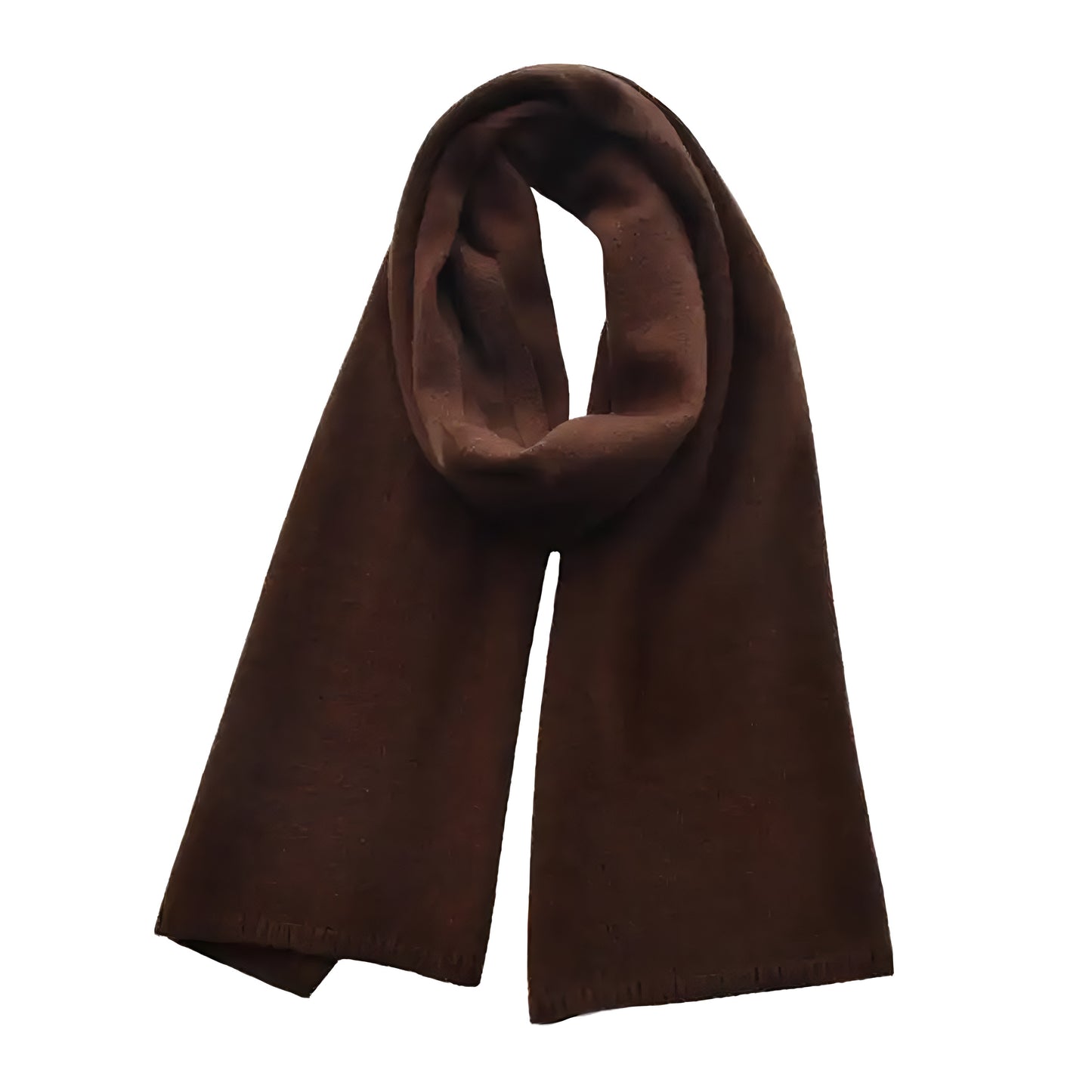Dark Brown Oversized Knit Scarf