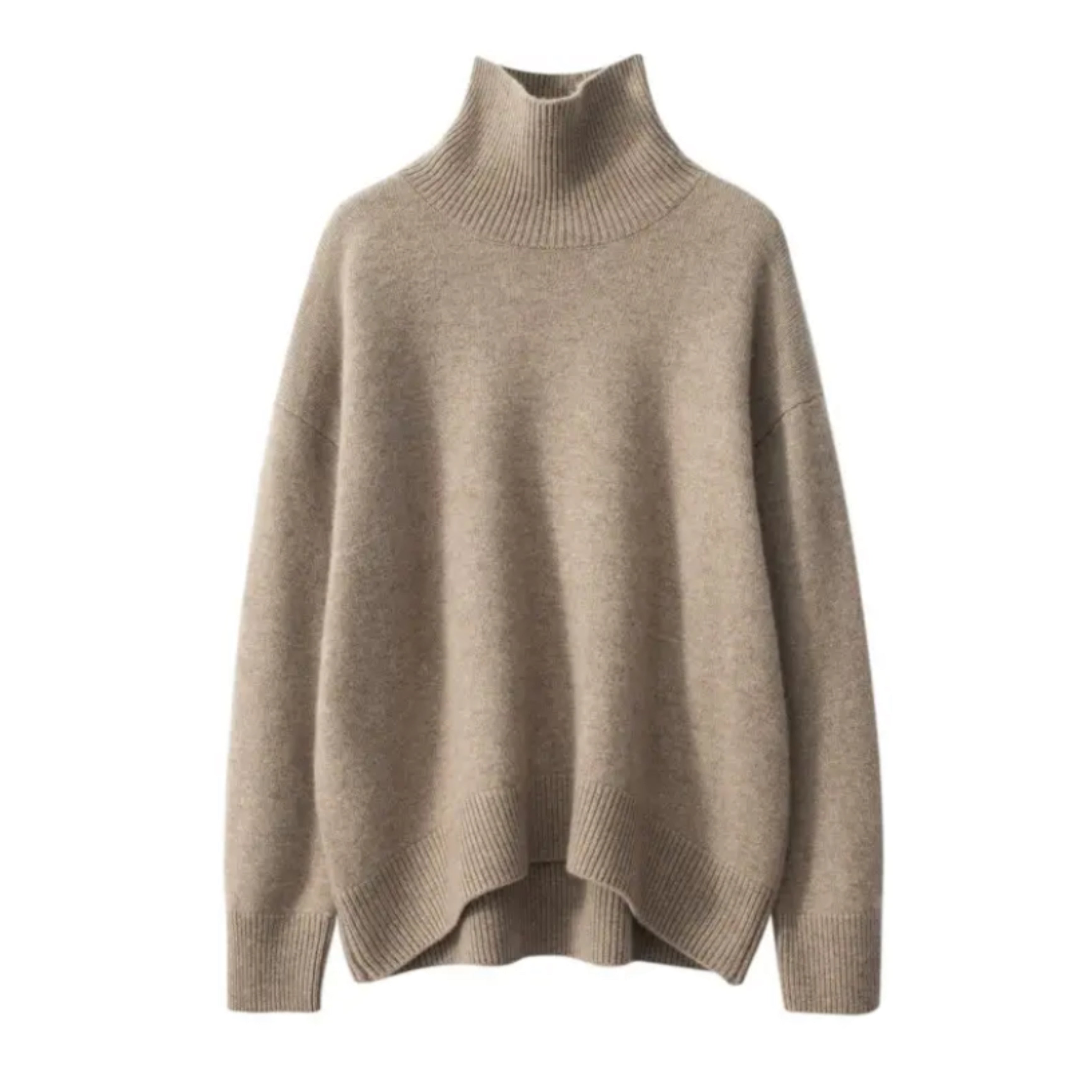 Turtleneck Oversized hotsell Long Sleeve Chunky Knit Pullover