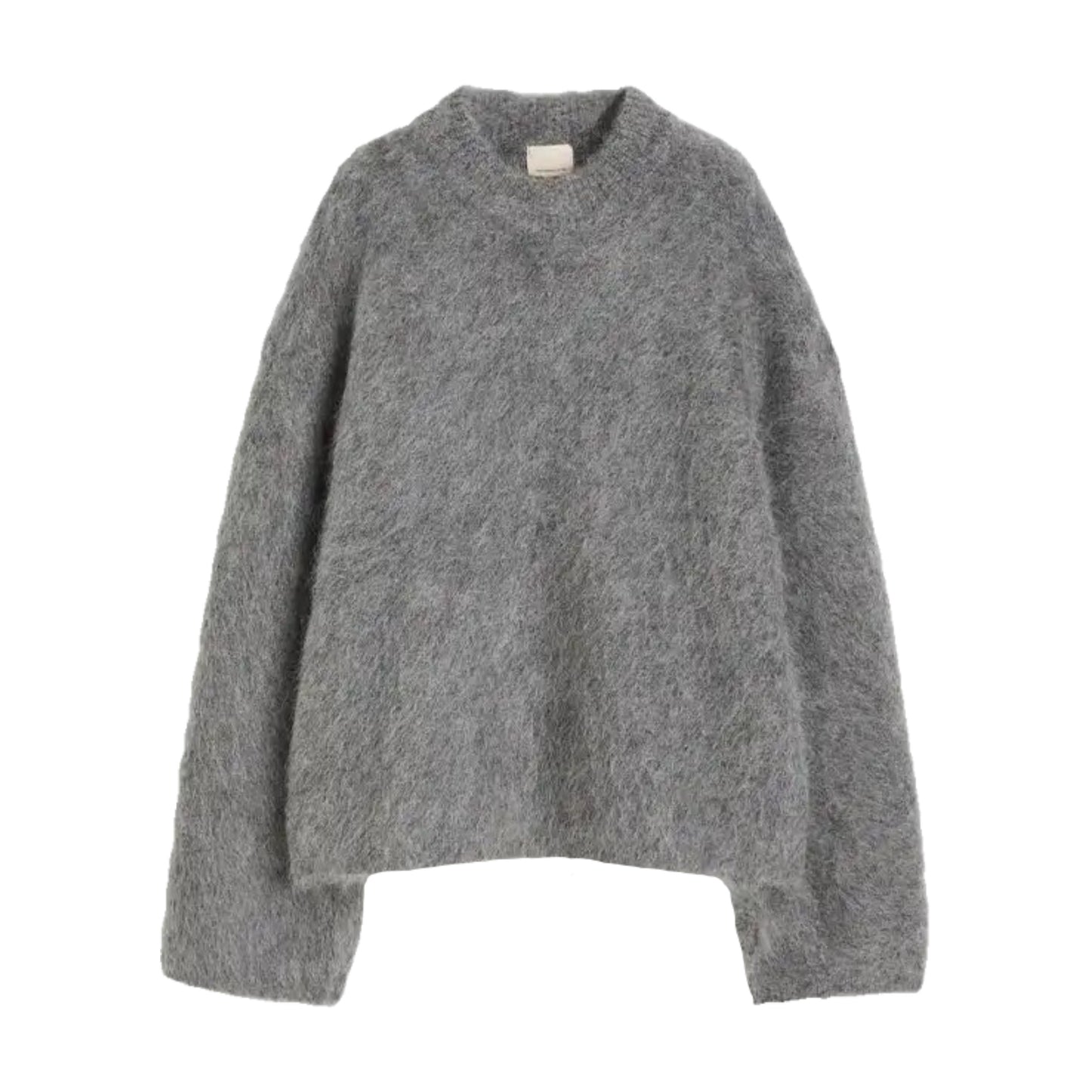 Gray Oversized Chunky Knit Sweater