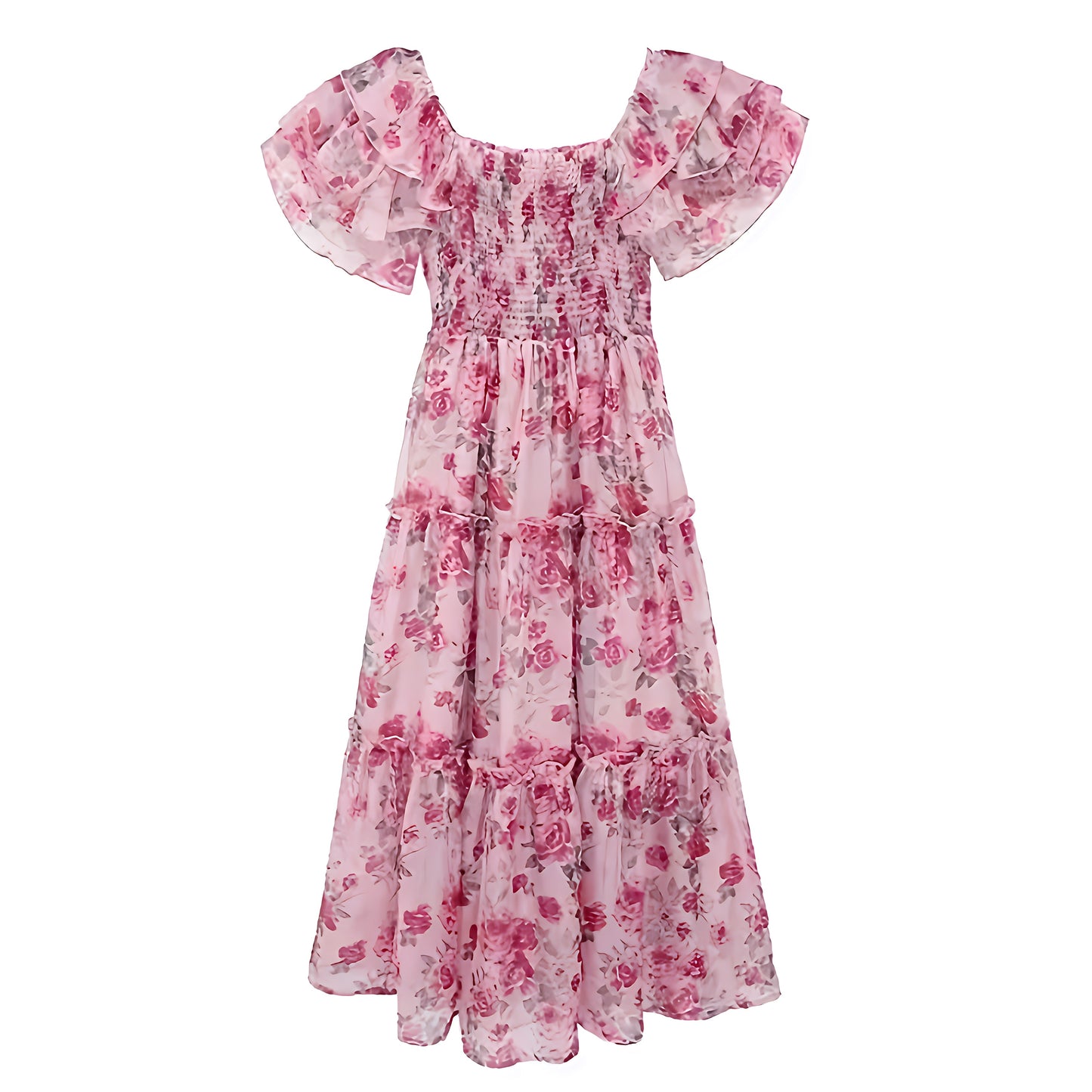 floral-print-dark-light-pink-multi-color-rose-flower-patterned-layered-ruffle-trim-smocked-bodycon-drop-waist-short-puff-sleeve-square-neck-flowy-tiered-midi-long-maxi-dress-ball-gown-women-ladies-chic-trendy-spring-2024-summer-elegant-semi-formal-casual-feminine-preppy-style-prom-party-gala-sundress-altard-state-revolve