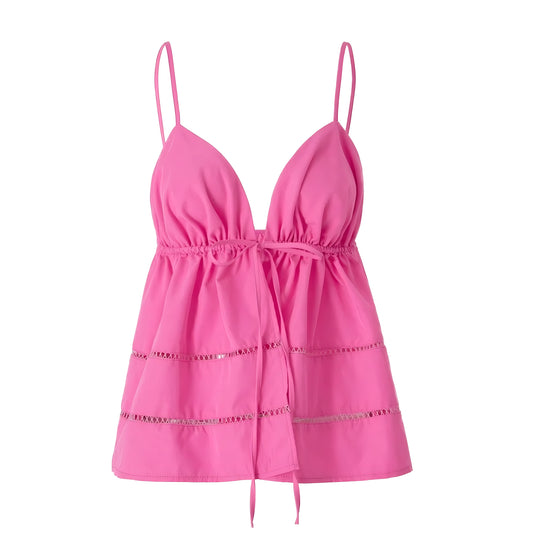 hot-bright-pink-eyelet-embroidered-pointelle-broderie-patterned-slim-fit-corset-sleeveless-v-neck-sweetheart-neckline-spaghetti-strap-cut-out-backless-open-back-bow-string-tie-tiered-linen-bohemian-boho-full-length-hip-camisole-tank-top-blouse-shirt-women-ladies-teens-tweens-chic-trendy-spring-2024-summer-elegant-casual-feminine-preppy-tropical-european-beach-wear-stockholm-style-tops-zara-altard-state-aritzia-urban-outfitters-grey-bandit-subdued-loveshackfancy-dupe