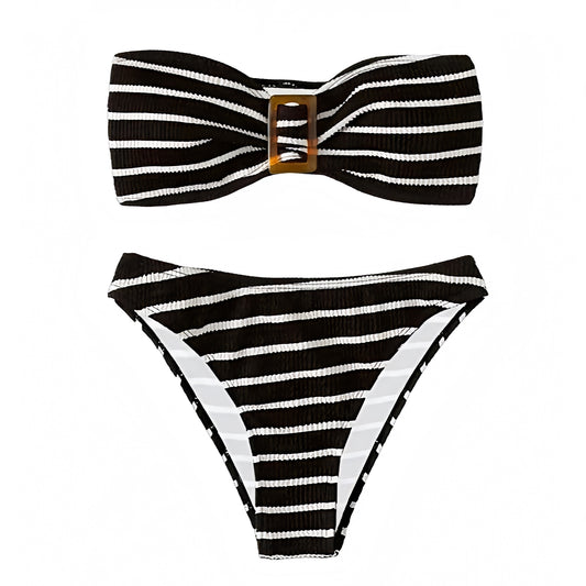 black-and-white-striped-pinstripe-contrast-patterned-bandeau-ribbed-smocked-strapless-sleeveless-push-up-sweetheart-neckline-wireless-cheeky-thong-bikini-set-two-piece-swimsuit-top-bottoms-swimwear-bathing-suit-women-ladies-chic-trendy-spring-2024-summer-elegant-casual-classy-feminine-preppy-style-european-vacation-beach-wear-same-revolve-pacsun-frankies-blackbough