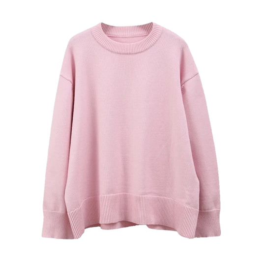 Light Pink Oversized Chunky Knit Sweater