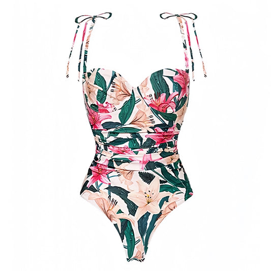 floral-print-light-pink-white-green-multi-color-tropical-flower-patterned-slim-fit-bodycon-ruched-sweetheart-neckline-spaghetti-strap-sleeveless-backless-open-back-underwire-push-up-cheeky-thong-one-piece-swimsuit-swimwear-bathing-suit-women-ladies-teens-tweens-chic-trendy-spring-2024-summer-elegant-feminine-preppy-style-hawaiian-vacation-beach-wear-revolve-altard-state-loveshackfancy-frankies-bikinis-blackbough-kulakinis-fillyboo-dupe