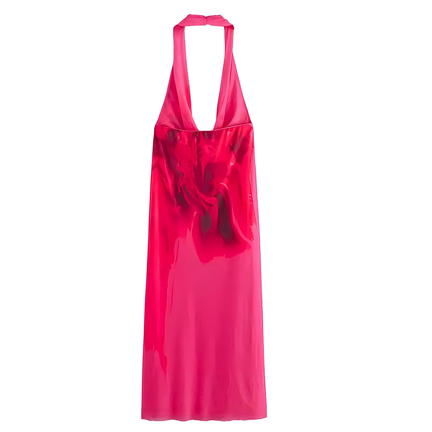 Aruba Tie-Dye Bodycon Scoop Neck Sleeveless Halter Backless Maxi Dress