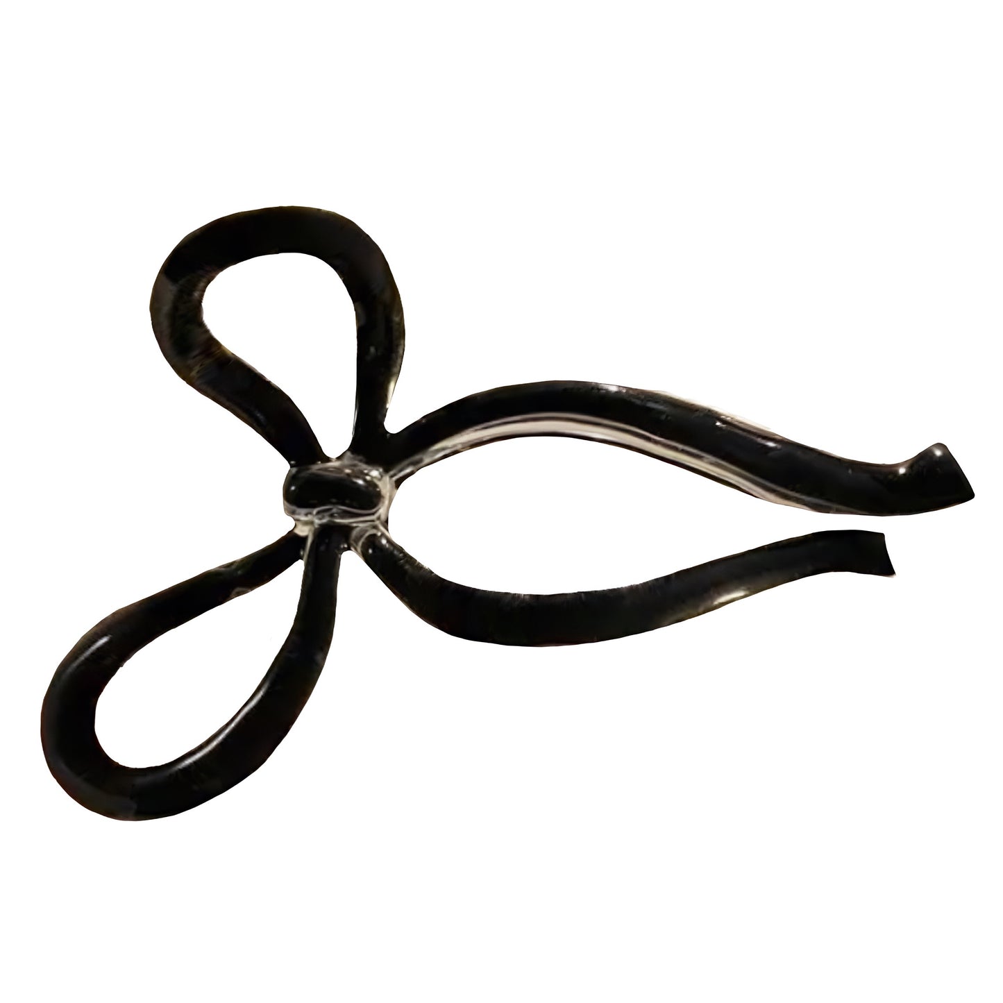 Large Black Bow Hair Clip