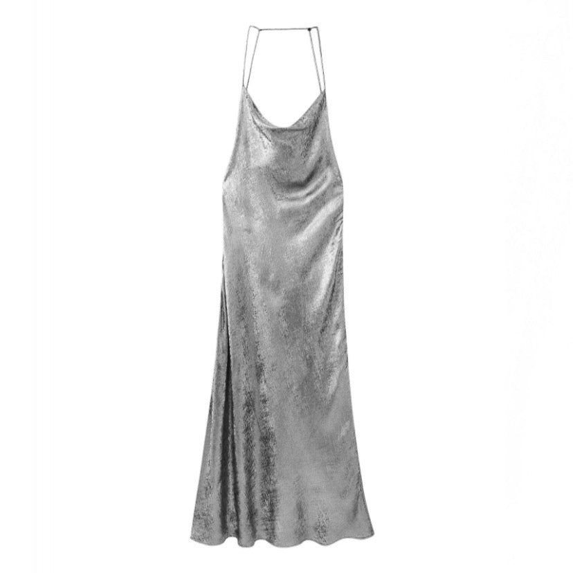 silver-light-gray-grey-metallic-satin-silk-shimmer-spaghetti-strap-scoop-neck-bodycon-ruched-slip-sleeveless-halter-cut-out-backless-open-back-midi-long-maxi-dress-women-ladies-chic-trendy-spring-2024-summer-elegant-formal-classy-gala-evening-cocktail-party-prom-date-night-sexy-club-wear-stockholm-style-zara-revolve-aritzia-princess-polly-dupe