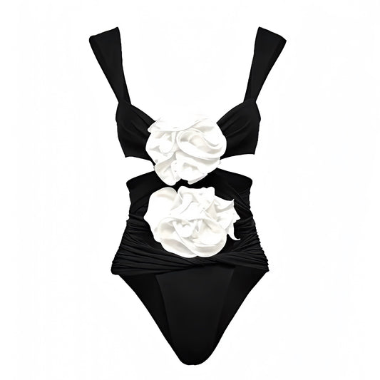 black-and-white-rose-contrast-floral-3d-flower-patterned-slim-fit-bodycon-cut-out-sweetheart-neckline-spaghetti-strap-sleeveless-backless-open-back-wireless-push-up-cheeky-thong-modest-one-piece-swimsuit-swimwear-bathing-suit-women-ladies-teens-chic-trendy-spring-2024-summer-elegant-classy-classic-feminine-preppy-style-old-money-european-vacation-beach-wear-revolve-same-oneone-frankies-bikinis-dupe