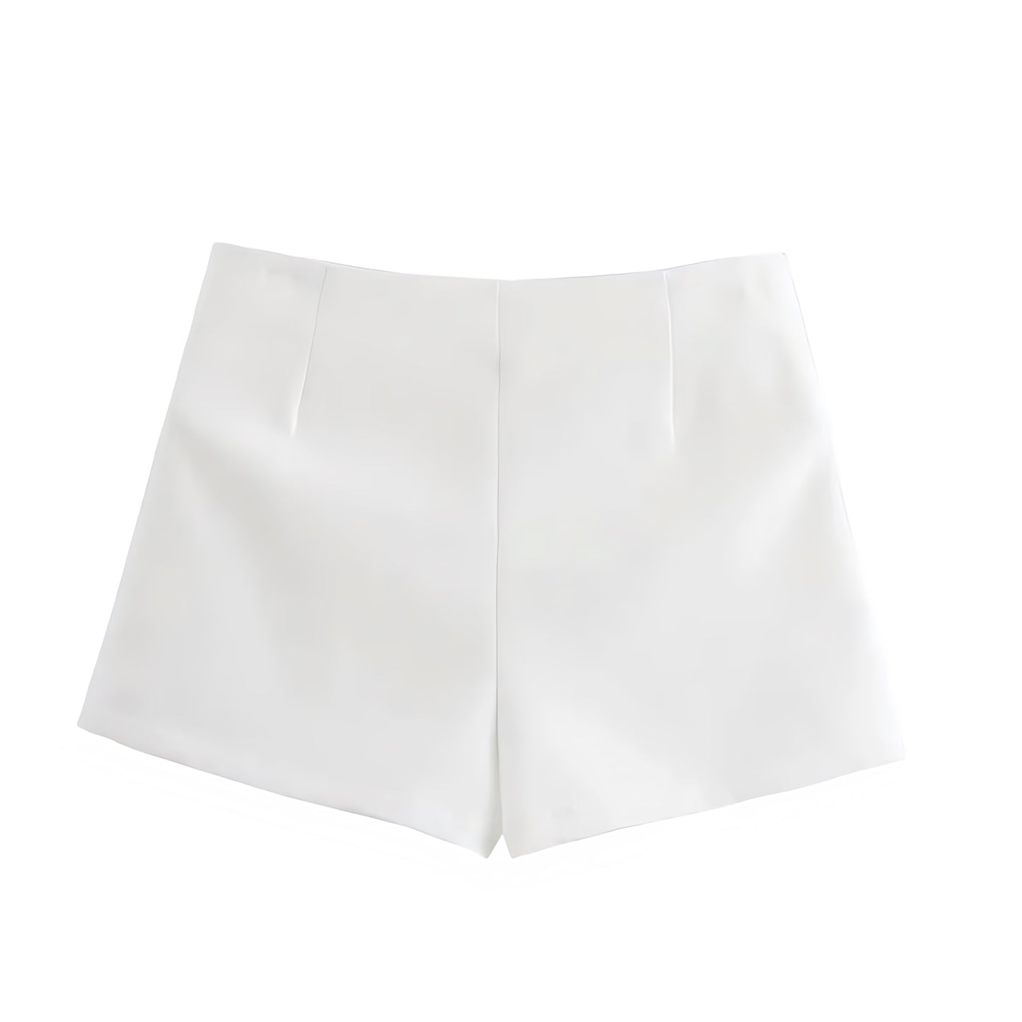 White Bow Low-Rise Mini Pencil Skort