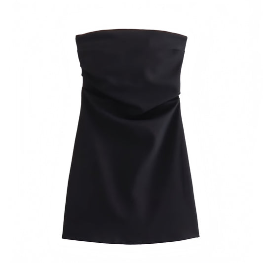 black-ruched-bodycon-strapless-slip-short-mini-dress-women-ladies-chic-trendy-spring-2024-summer-elgant-casual-classy-formal-cocktail-party-date-night-out-club-wear-vacation-sundress-office-siren-90s-minimalist-zara-revolve-aritzia-dupe