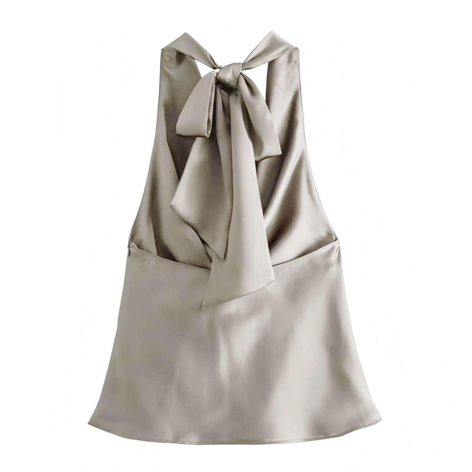 light-beige-khaki-tan-satin-silk-draped-ruched-scoop-neck-slim-fit-backless-open-back-cut-out-sleeveless-halter-crop-camisole-tank-top-blouse-women-ladies-chic-trendy-spring-2024-summer-elegant-casual-semi-formal-classy-feminine-party-date-night-out-sexy-club-wear-90s-minimalist-office-siren-style-zara-revolve-aritzia-white-fox-princess-polly-babyboo-iamgia-edikted-fenity