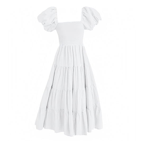 white-smocked-tiered-linen-flowy-drop-waist-bodycon-short-puff-sleeve-square-neck-ruffled-nap-midi-long-maxi-dress-women-ladies-chic-trendy-spring-2024-summer-elegant-semi-formal-casual-classy-prom-party-ball-gown-preppy-style-beach-vacation-sundress-altard-state-hill-house