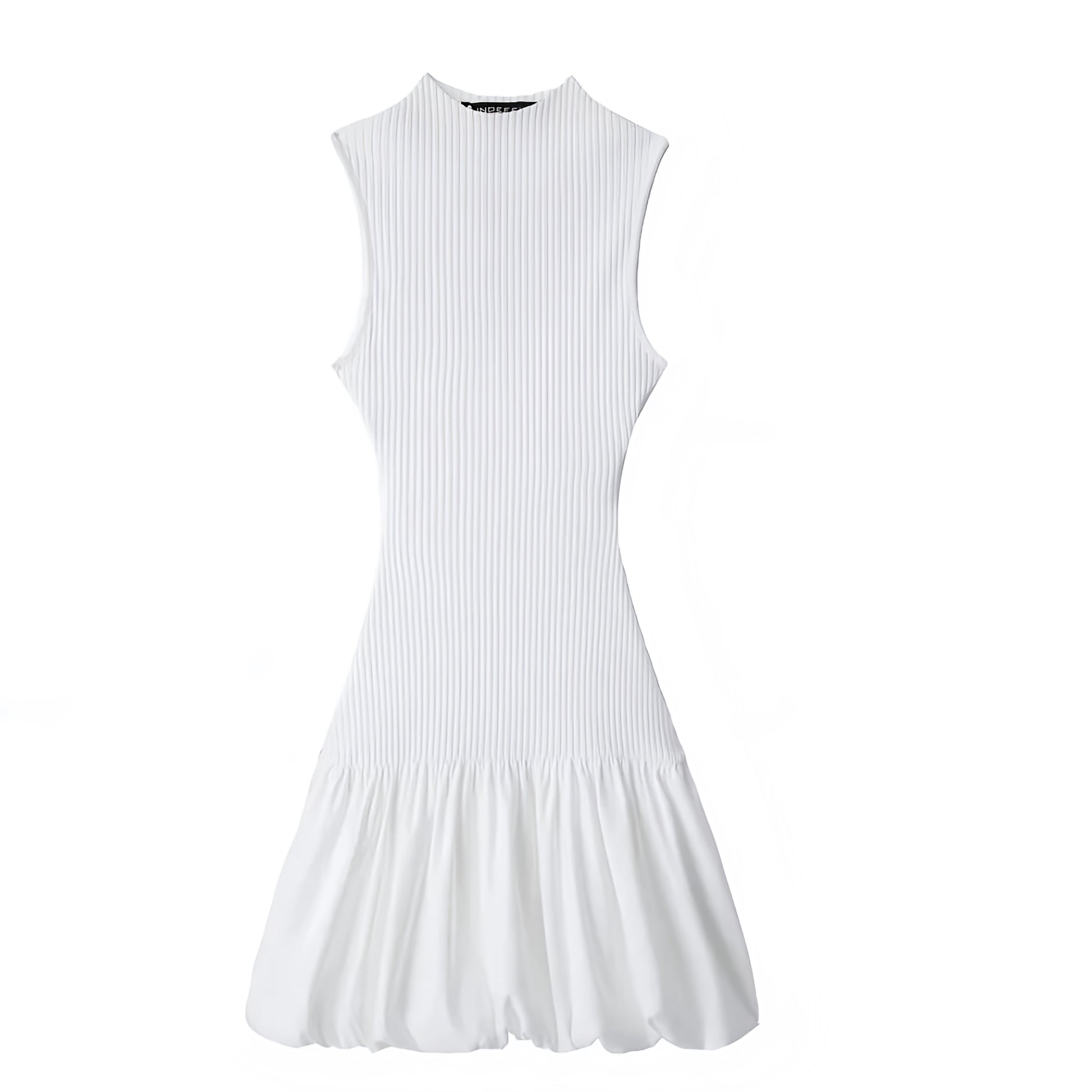 White Bodycon Sleeveless Turtleneck Drop Waist Backless Mini Dress Dazey Hill White Bodycon Sleeveless Turtleneck Drop Waist Backless Mini Dress Dazey Hill