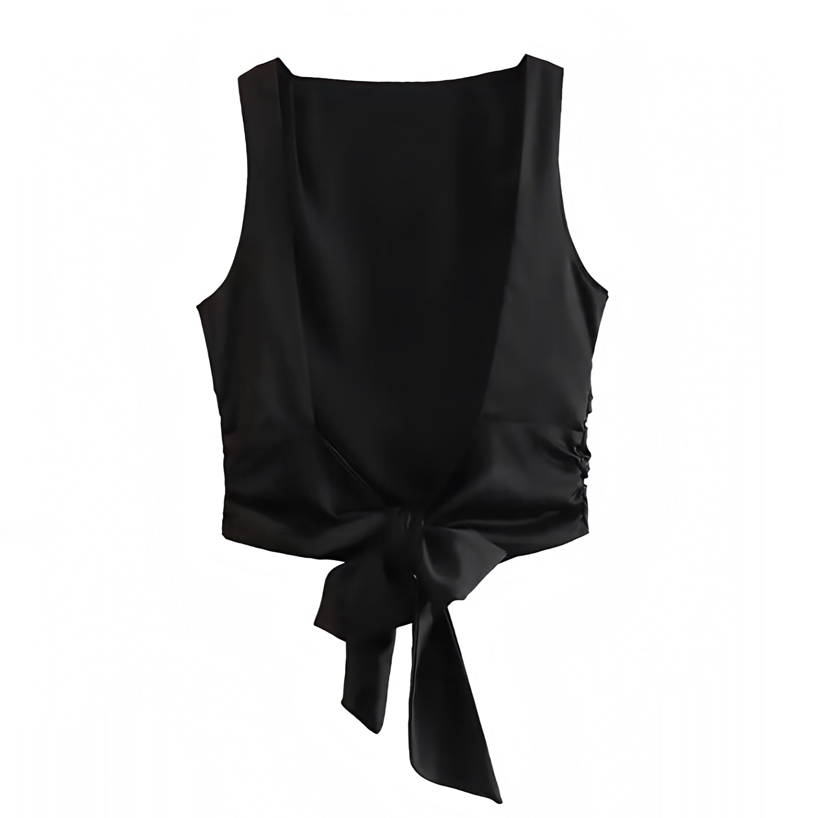 black-satin-silk-metallic-slim-fit-ruched-draped-bodycon-boatneck-sleeveless-short-sleeve-backless-open-back-bow-string-tie-full-length-hip-camisole-crop-tank-top-blouse-shirt-women-ladies-teens-tweens-chic-trendy-spring-2024-summer-elegant-casual-semi-formal-feminine-classy-cocktail-party-club-wear-sexy-date-night-out-evening-90s-minimalist-minimalism-office-siren-stockholm-style-tops-zara-revolve-aritzia-mango-reformation-whitefox-edikted-princess-polly-dupe