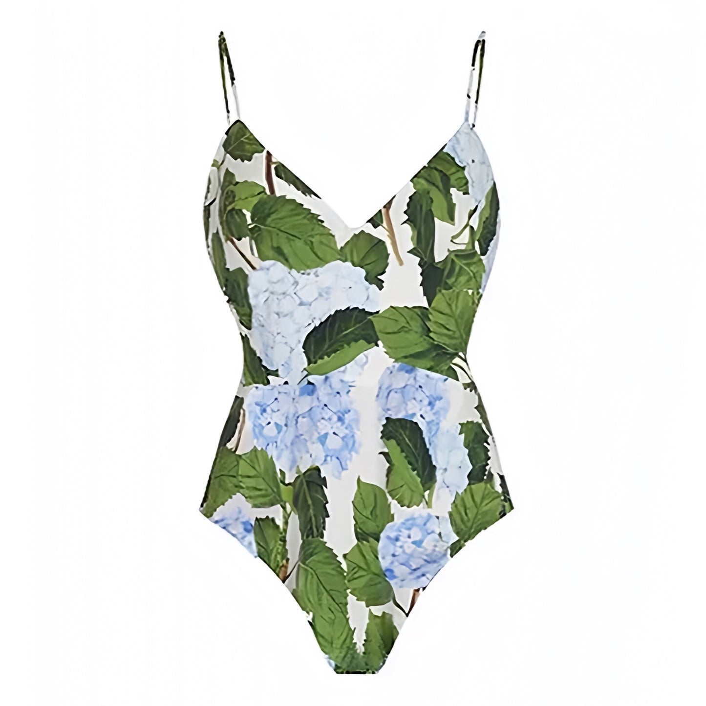 floral-print-light-blue-white-green-multi-color-hydrangea-flower-patterned-slim-fit-bodycon-v-neck-sleeveless-spaghetti-strap-backless-open-back-cheeky-thong-push-up-wireless-one-piece-swimsuit-swimwear-bathing-suit-women-ladies-teens-tweens-chic-trendy-spring-2024-summer-elegant-feminine-classy-classic-preppy-style-coastal-granddaughter-grandmillennial-beach-wear-revolve-blackbough-frankies-bikinis-dupe