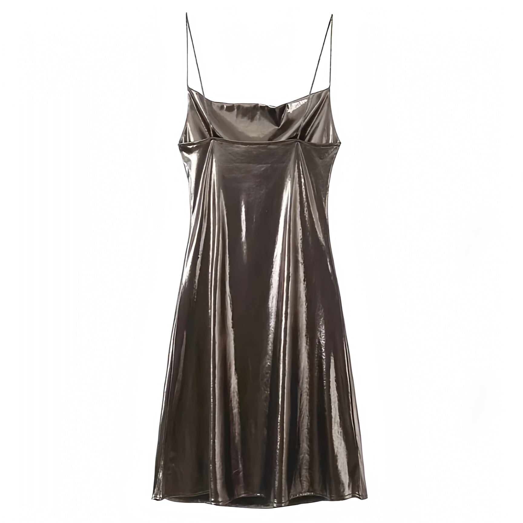 Dark Brown Metallic Spaghetti Strap Bodycon Ruched Mini Slip Dress Dazey Hill Dark Brown Metallic Spaghetti Strap Bodycon Ruched Mini Slip Dress Dazey Hill