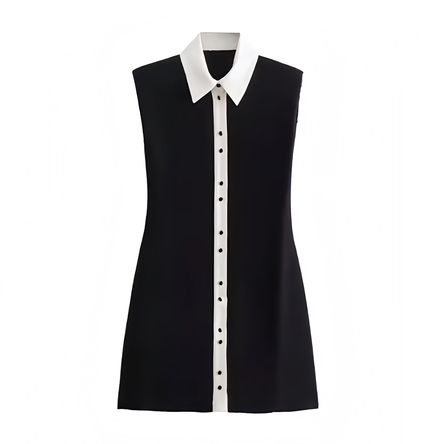 black-and-white-contrast-lined-outlined-bodycon-slim-fit-sleeveless-short-sleeve-solid-button-down-collar-v-neck-mini-dress-women-ladies-chic-trendy-spring-2024-summer-elegant-casual-semi-formal-classy-feminine-gala-european-parisian-old-money-date-night-out-90s-minimalist-office-siren-style-zara-revolve-aritzia-reformation-whitefox-princess-polly