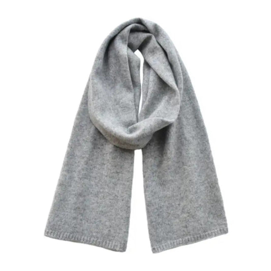 Light Gray Oversized Knit Scarf