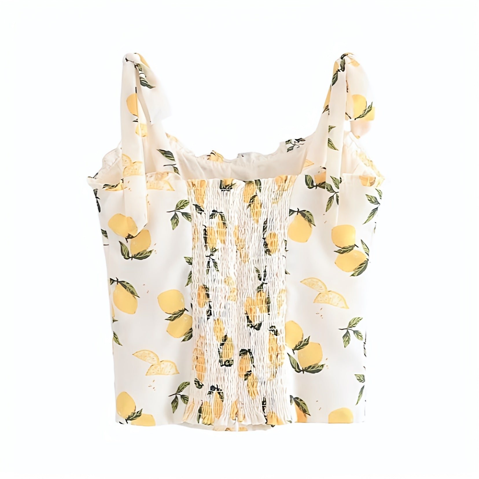 lemon-print-patterned-white-yellow-green-multi-color-slim-fit-bodycon-corset-bustier-ruffle-trim-sweetheart-neckline-spaghetti-strap-sleeveles-backless-open-back-crop-camisole-tank-top-blouse-shirt-women-ladies-teens-tweens-chic-trendy-spring-2024-summer-elgeant-casual-feminine-preppy-style-beach-wear-european-vacation-tops-altard-state-zara-aritzia-revolve-princess-polly-urban-outfitters-dupe