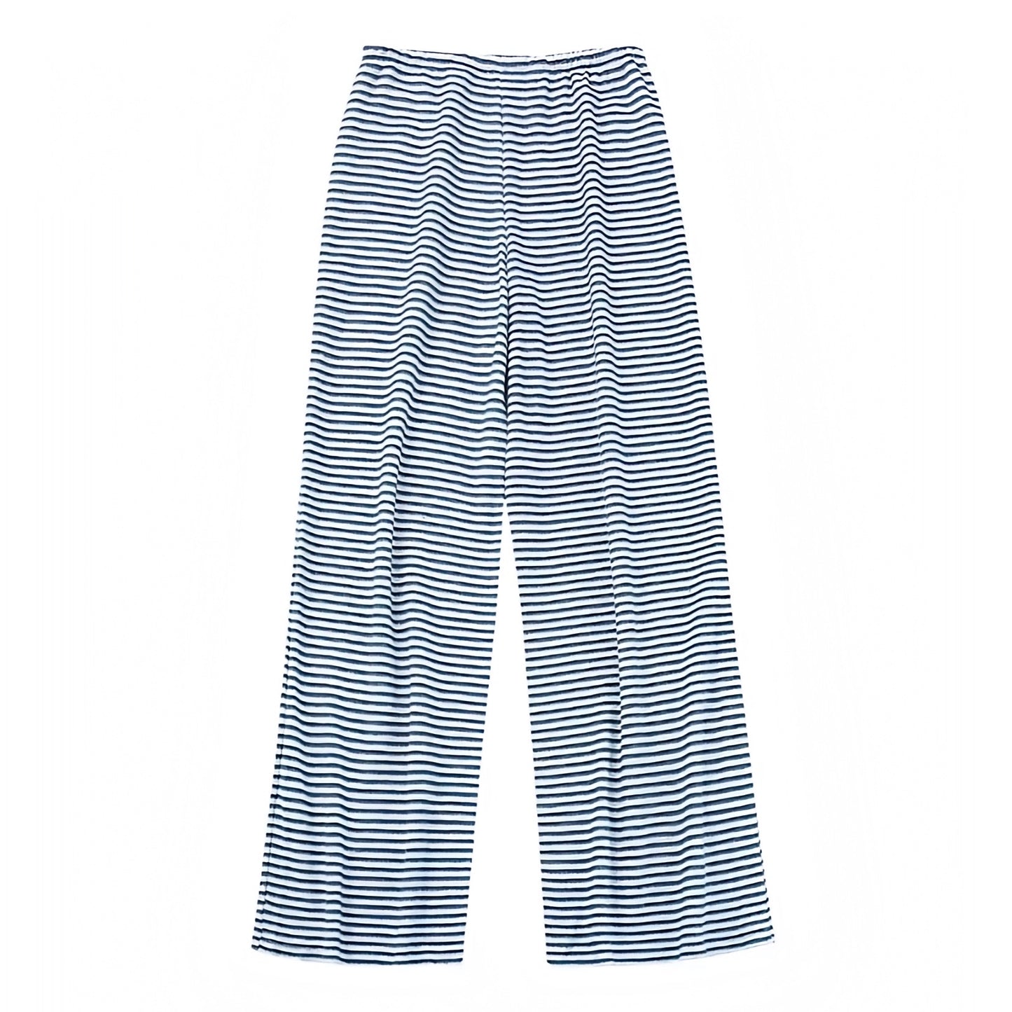 dark-navy-blue-and-white-striped-seersucker-pinstripe-print-patterned-cotton-linen-mid-low-rise-waisted-draw-string-tie-fitted-waist-straight-wide-leg-loose-oversized-trouser-pants-joggers-sweatpants-with-pockets-comfortable-cozy-women-ladies-chic-trendy-spring-2024-summer-elegant-casual-feminine-lounge-european-vacation-beach-wear-coastal-granddaughter-zara-revolve-aritzia-brandy-melville-pacsun