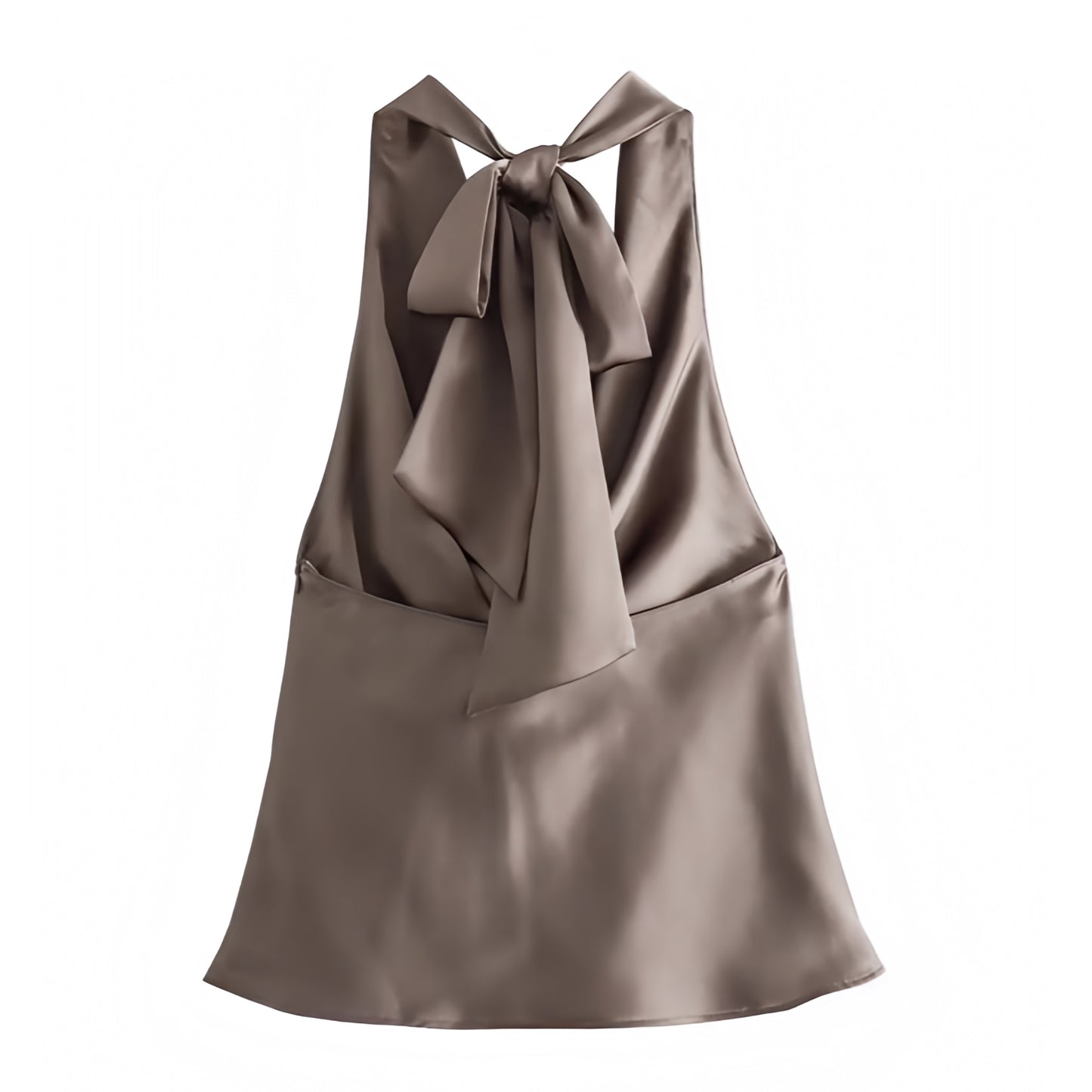 light-brown-khaki-satin-silk-draped-ruched-scoop-neck-slim-fit-backless-open-back-cut-out-sleeveless-halter-crop-camisole-tank-top-blouse-women-ladies-chic-trendy-spring-2024-summer-elegant-casual-semi-formal-classy-feminine-party-date-night-out-sexy-club-wear-90s-minimalist-office-siren-style-zara-revolve-aritzia-white-fox-princess-polly-babyboo-iamgia-edikted-fenity