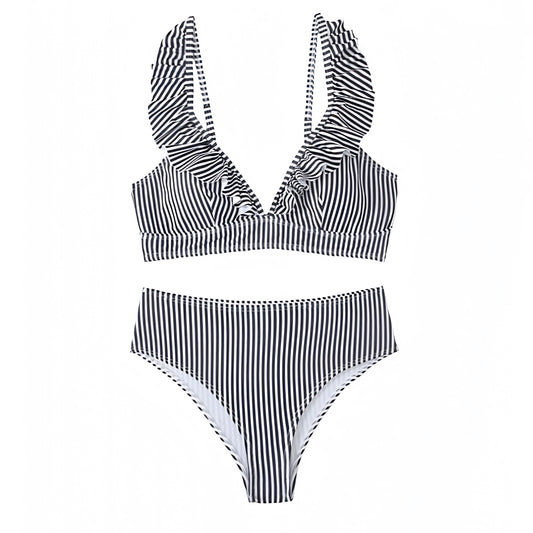 black-and-white-striped-pinstripe-contrast-layered-ruffle-trim-v-neck-spaghetti-strap-push-up-wireless-thong-cheeky-triangle-bikini-set-swimsuit-swimwear-bathing-suit-two-piece-top-bottoms-spring-2024-summer-chic-trendy-women-ladies-elegant-classy-old-money-preppy-style-coastal-granddaughter-european-vacation-beach-wear-revolve-same-hill-house-minow