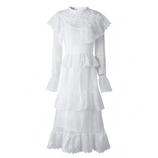 white-ivory-eyelet-lace-embroidered-broderie-patterned-layered-ruffle-trim-bodycon-slim-fitted-drop-waist-fit-and-flare-translucent-long-sleeve-round-neck-collared-linen-flowy-boho-tiered-midi-maxi-dress-gown-couture-women-ladies-chic-trendy-spring-2024-summer-elegant-semi-formal-classy-casual-feminine-prom-gala-preppy-style-european-beach-vacation-sundress-altard-state-zimmerman-revolve-loveshackfancy-dupe