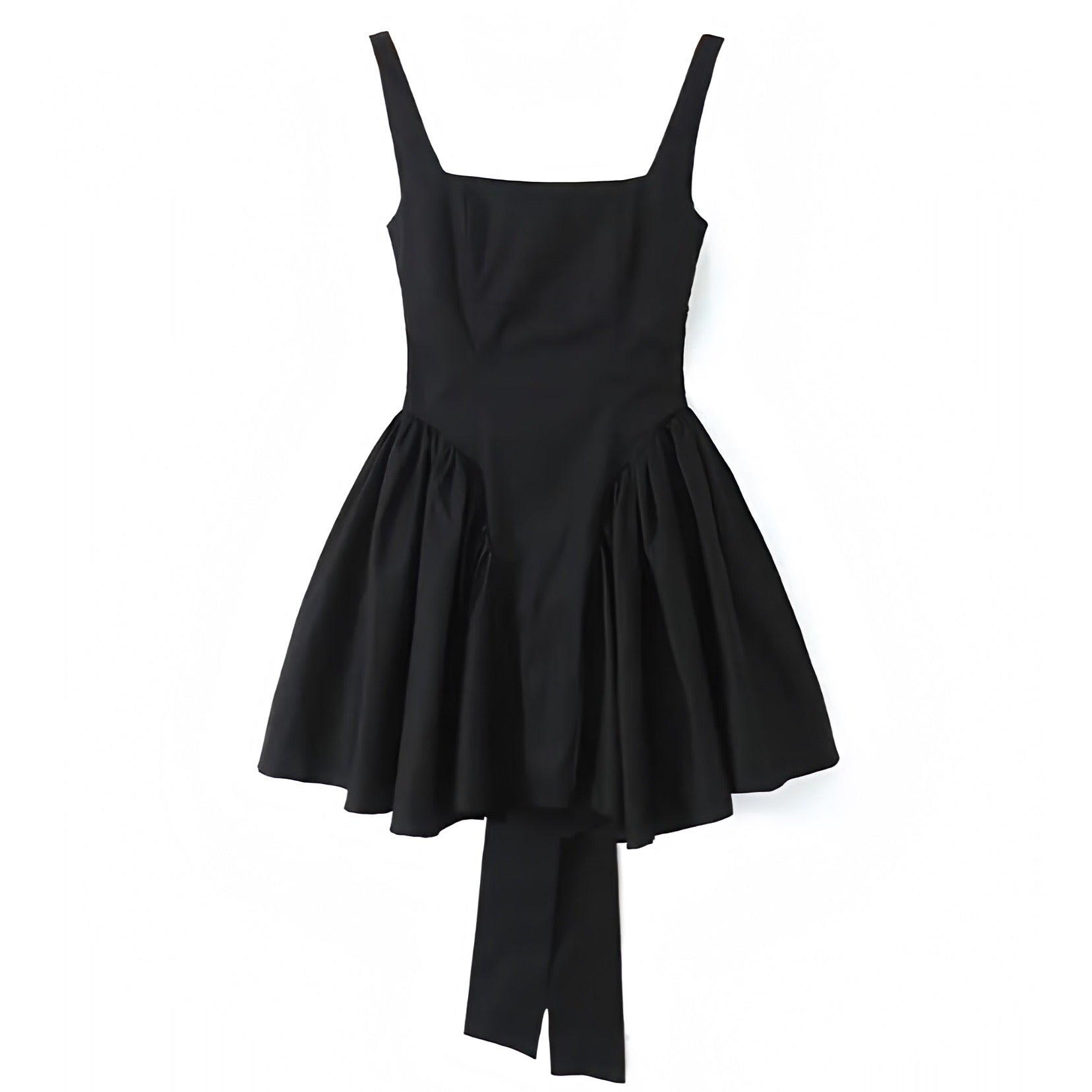 Black Bow Corset Backless Drop Waist Spaghetti Strap Mini Dress  Dazey Hill