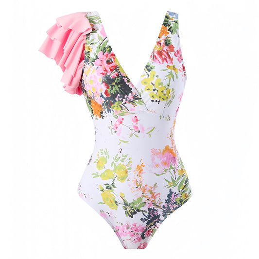 floral-print-light-pink-white-yellow-green-orange-multi-color-flower-patterned-slim-fit-bodycon-layered-ruffle-trim-v-neck-short-puff-sleeve-asymmetric-backless-open-back-wireless-push-up-cheeky-thong-boho-bohemian-couture-one-piece-swimsuit-swimwear-bathing-suit-women-ladies-teens-tweens-chic-trendy-spring-2024-summer-elegant-feminine-preppy-style-tropical-vacation-beach-wear-revolve-altard-state-loveshackfancy-frankies-bikinis-blackbough-kulakinis-fillyboo-dupe