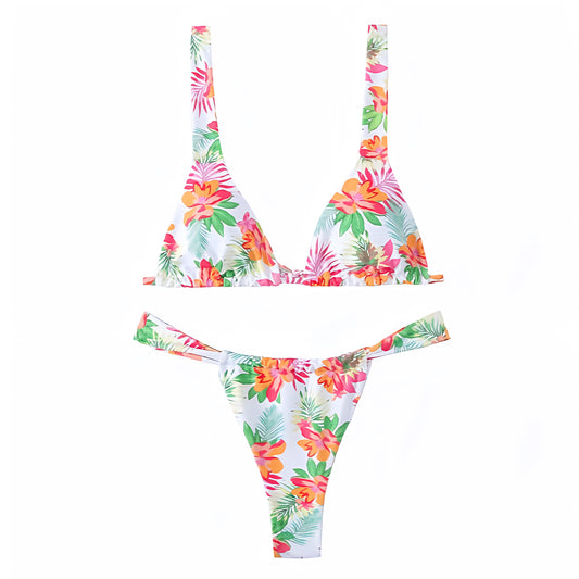 floral-print-white-pink-orange-green-multi-color-flower-patterned-v-neck-spaghetti-strap-push-up-wireless-cheeky-thong-triangle-bikini-set-two-piece-swimsuit-top-and-bottoms-swimwear-bathing-suit-women-ladies-chic-trendy-spring-2024-summer-preppy-style-tropical-hawaiian-vacation-beach-wear-malibu-barbie-black-bough-kula-kinis