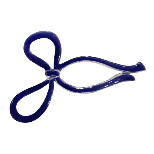 Large Navy Blue Bow Hair Clip