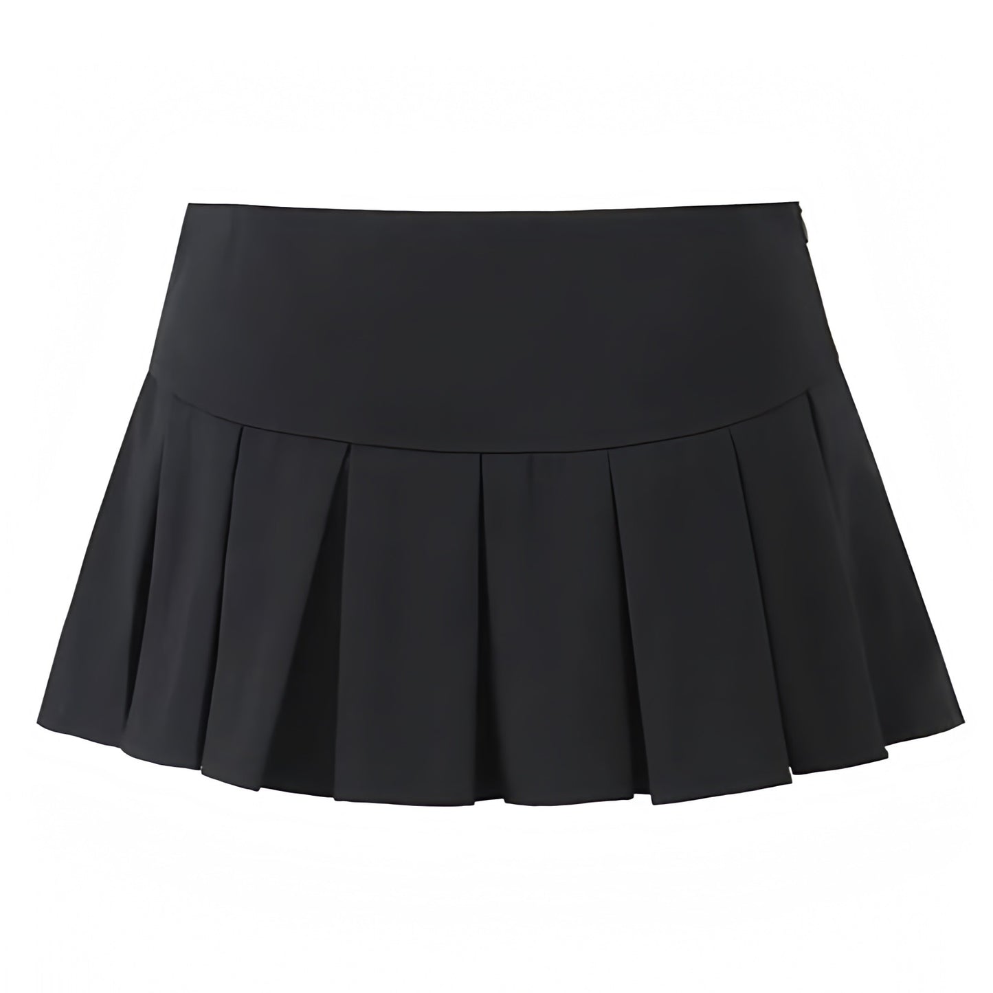 black-bow-pleated-slim-tight-fit-mid-low-rise-waisted-fitted-waist-short-micro-mini-skirt-skort-with-shorts-women-ladies-chic-trendy-spring-2024-summer-casual-feminine-office-siren-90s-minimalist-coquette-blokette-preppy-school-academia-club-wear-night-out-sexy-party-korean-stockholm-style-zara-revolve-aritzia-brandy-melville-urban-outfitters