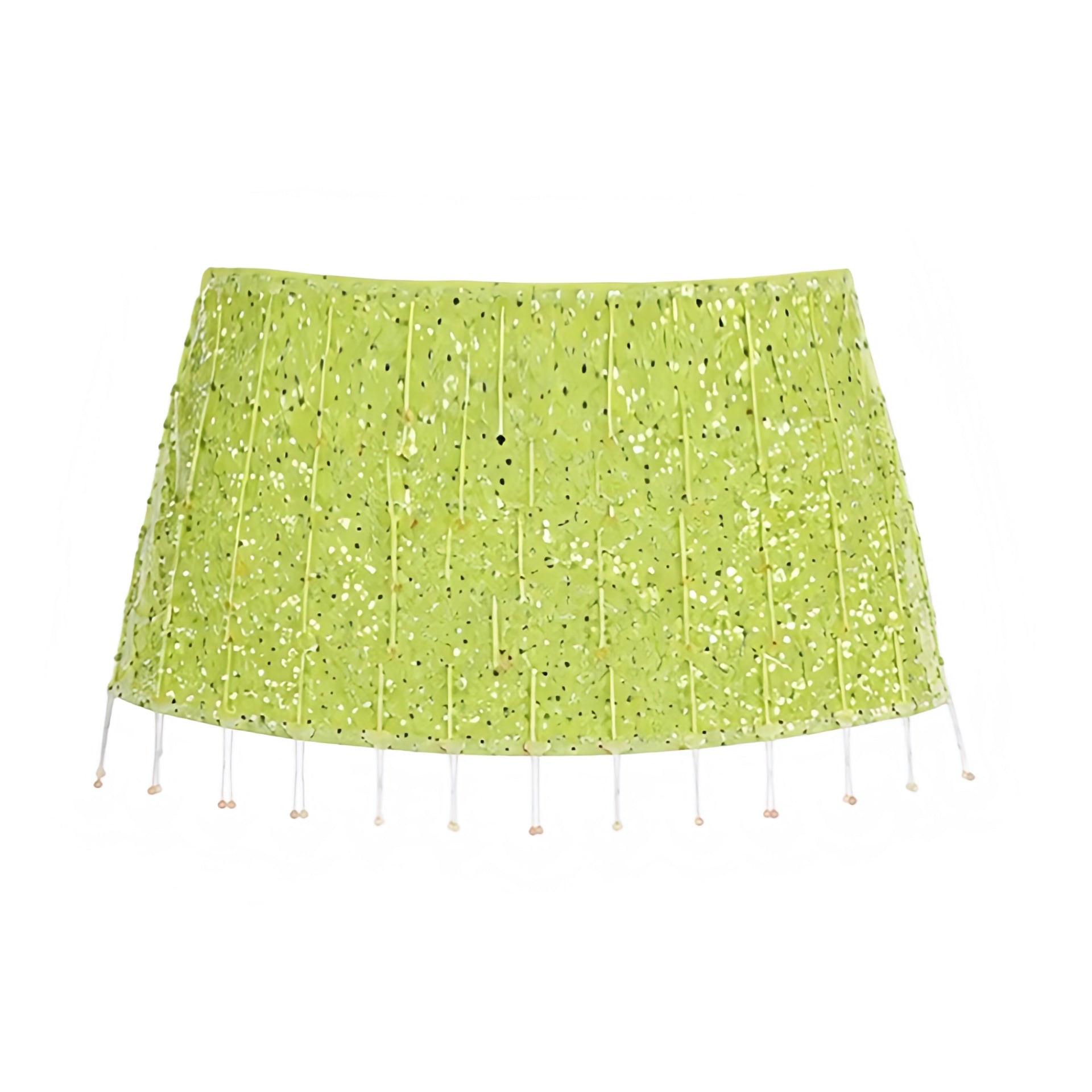 Green sequin tassel embellished low-rise slim fit sheath pencil short mini skirt, shimmering sequin party skirt for women and teens, sexy chic feminine festival and rave skirt, Ibiza style boho bohemian Euro summer 2025 vacation outfit, mermaid core trendy night-out skirt with global shipping to USA, Canada, UK, Europe, and Australia.