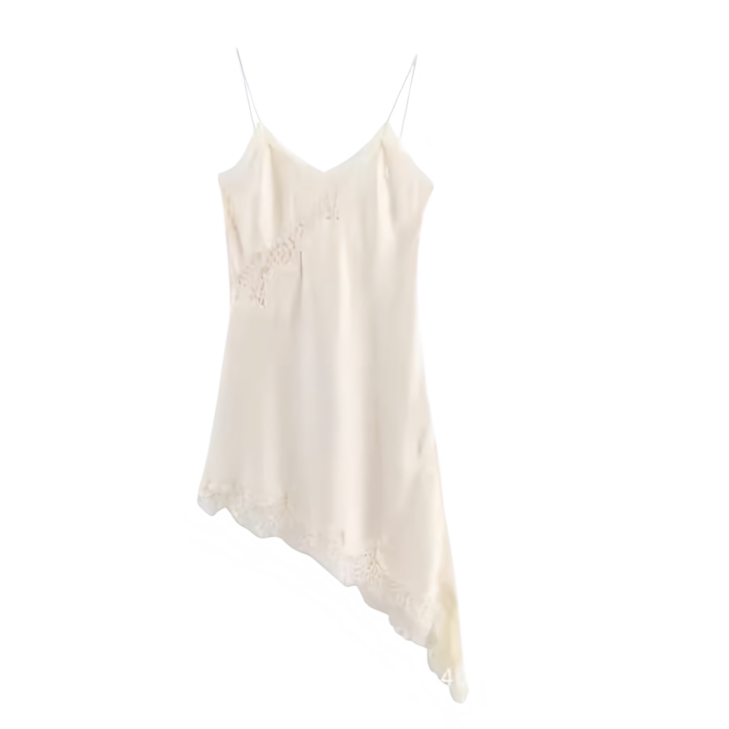 Ivory white cream white off white beige nude satin silk lace trim floral bodycon v-neck backless slip dress with sheath flowy ruffle trim plisse slim fit skinny fit A-line silhouette. Sleeveless spaghetti strap midi maxi dress for women, teens, and ladies. Chic trendy casual elegant sexy semi formal outfit for beach vacation, euro summer, Ibiza fashion, rave outfit, festival dress, music festival outfit, concert outfit, cocktail attire, club wear, night out, going out, boho chic style, coquette, fairycore.