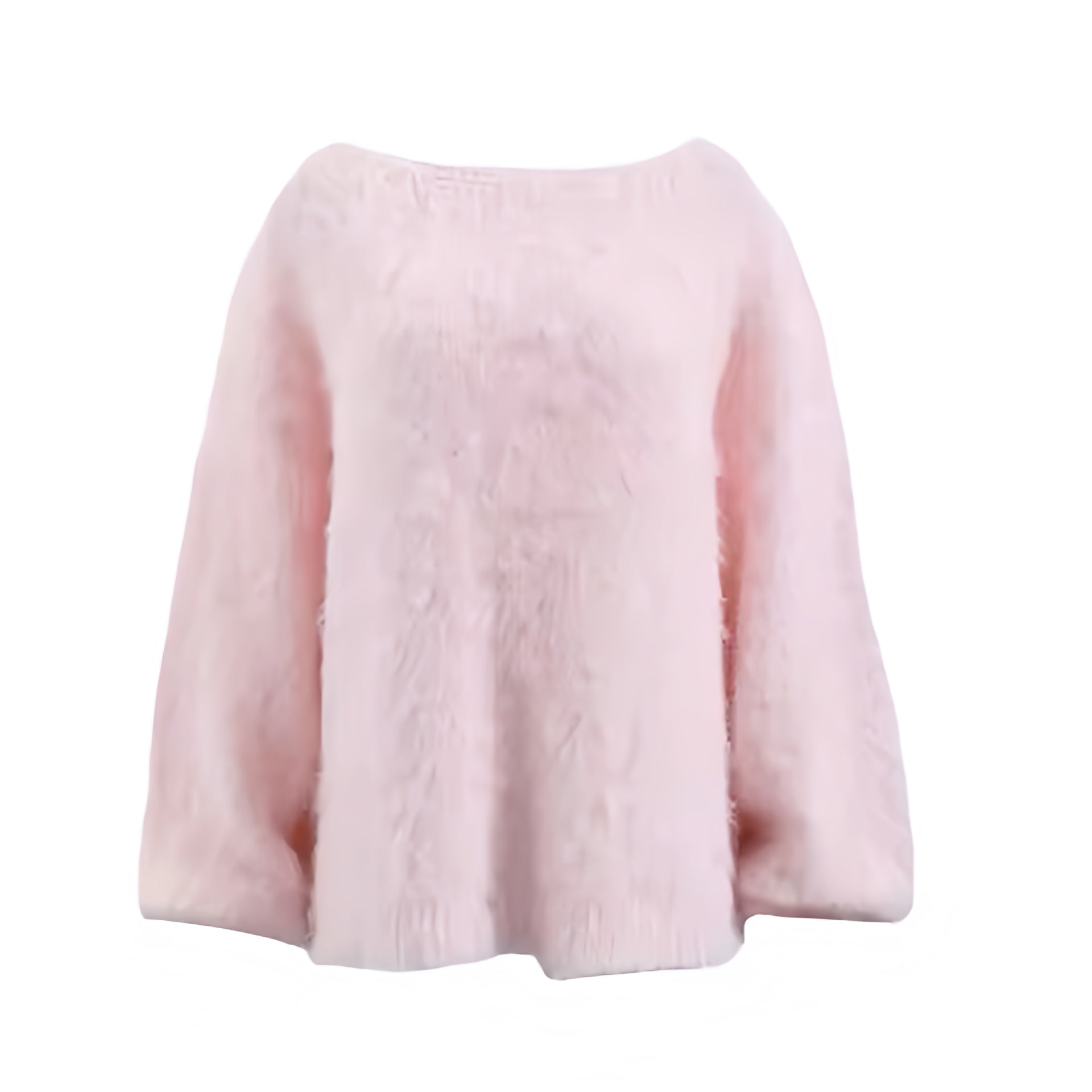 Light pink knit woolen oversized long sleeve pullover sweater for women and teens. Soft, cozy, thick, and fuzzy knitwear with a crewneck round neckline and baggy relaxed fit. Pastel pink chunky knit jumper perfect for fall, autumn, and winter 2025. Feminine, elegant, and trendy Scandinavian preppy fashion inspired by Copenhagen street style, Stockholm chic, après ski, and pink winter looks. Ships globally to the US, UK, Canada, Australia, New Zealand, Europe, Asia, France, Germany, Italy, Spain, Denmark.