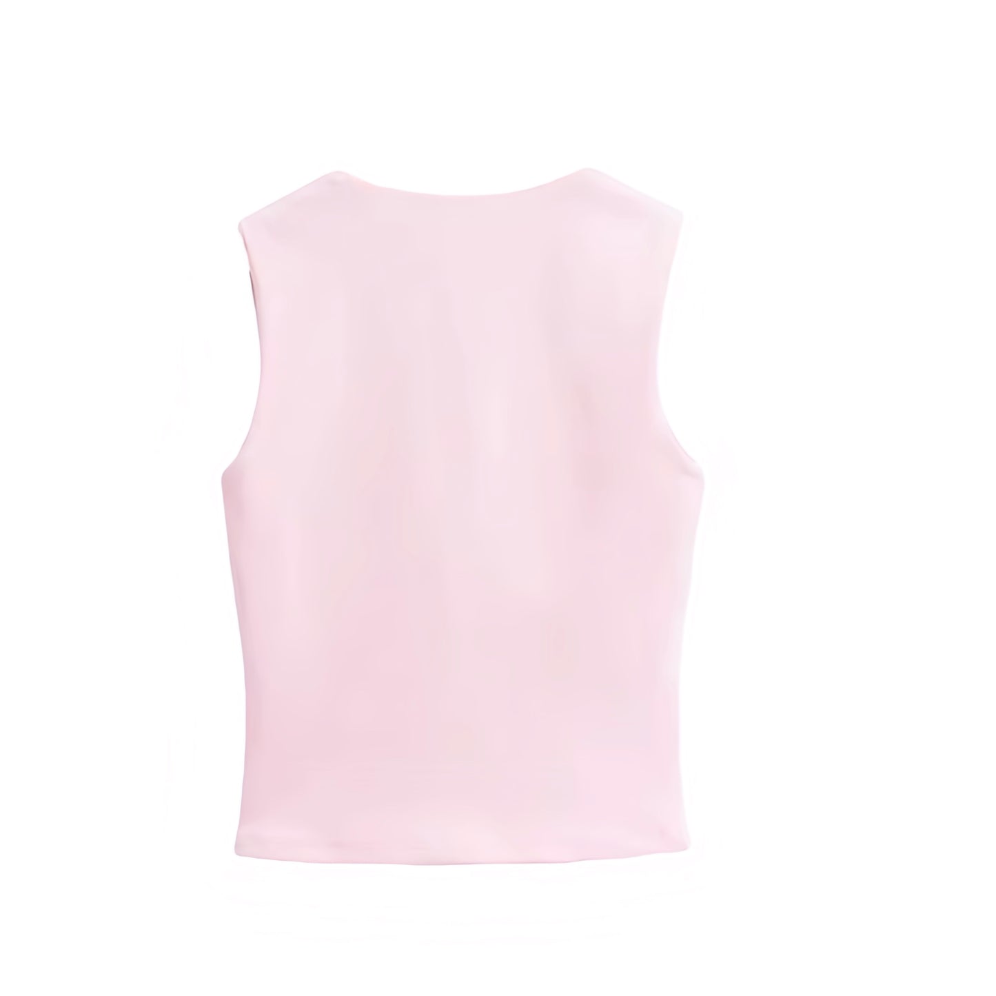 Light pink slim fit square neckline sleeveless tank top. Solid crop top corset bustier baby tee blouse with elegant feminine bodycon silhouette. Women’s and teens’ summer and fall 2025 fashion. Chic coquette Y2K trendy everyday casual wear. Perfect for holiday, vacation, school, sorority rush, evening events, party, night out, going out, sexy club wear, preppy style fashion. Ships worldwide to USA, Australia, New Zealand, UK, Canada, Germany, France, Ireland, Denmark, Sweden, Switzerland, Spain, Europe 