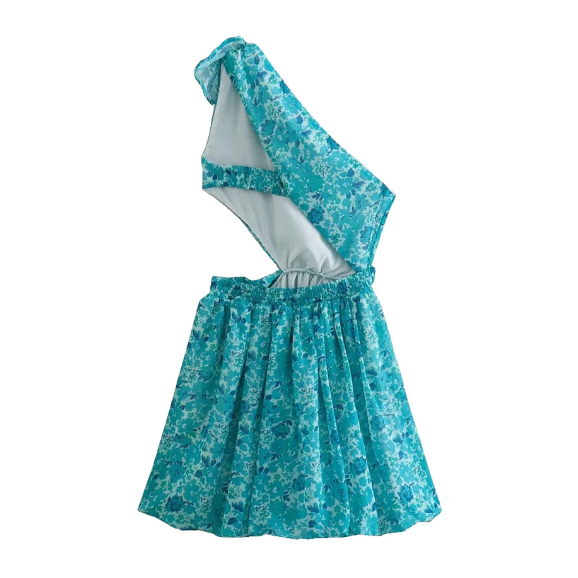 Aleesia Floral Halter Mini Dress
