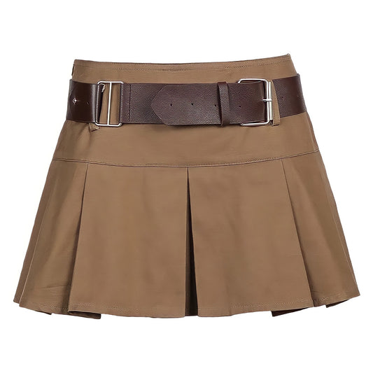 Amethyst Belt Mini Skirt